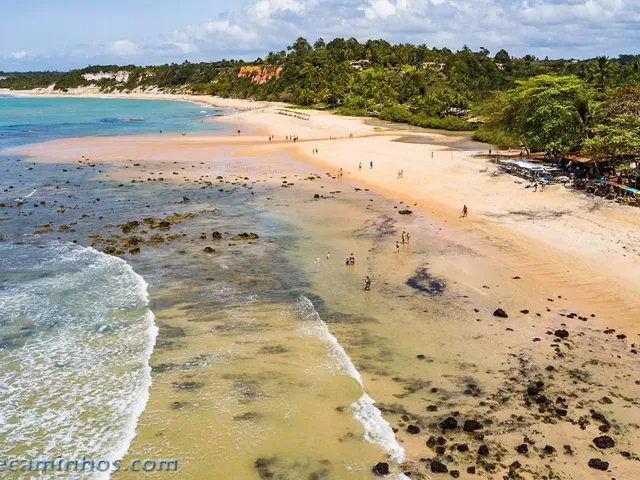 Vista aérea da Praia do Espelho