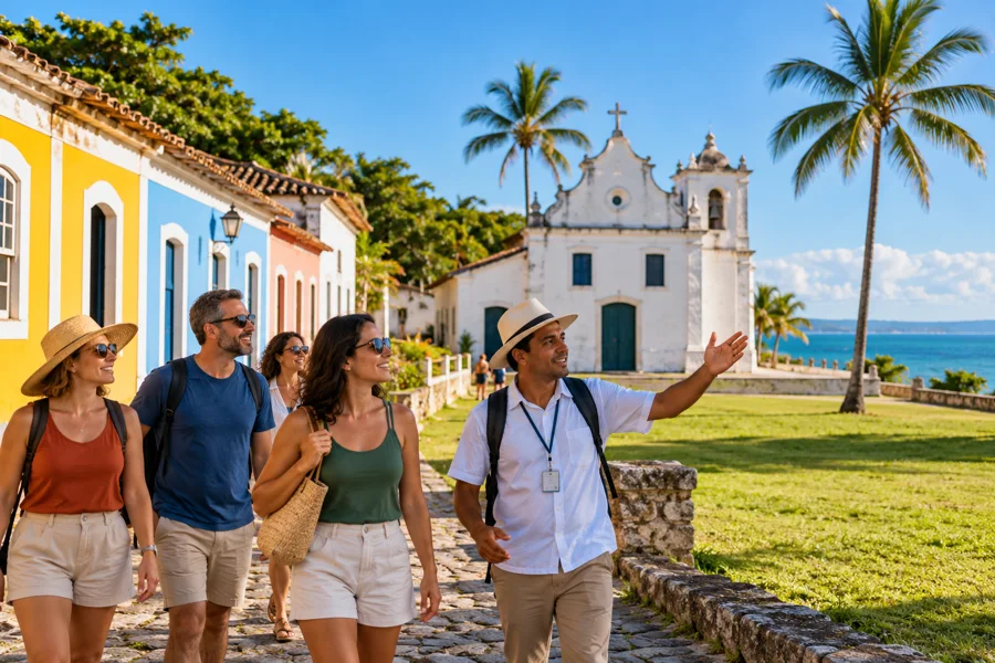 Passeio pelo centro histórico de Porto Seguro
